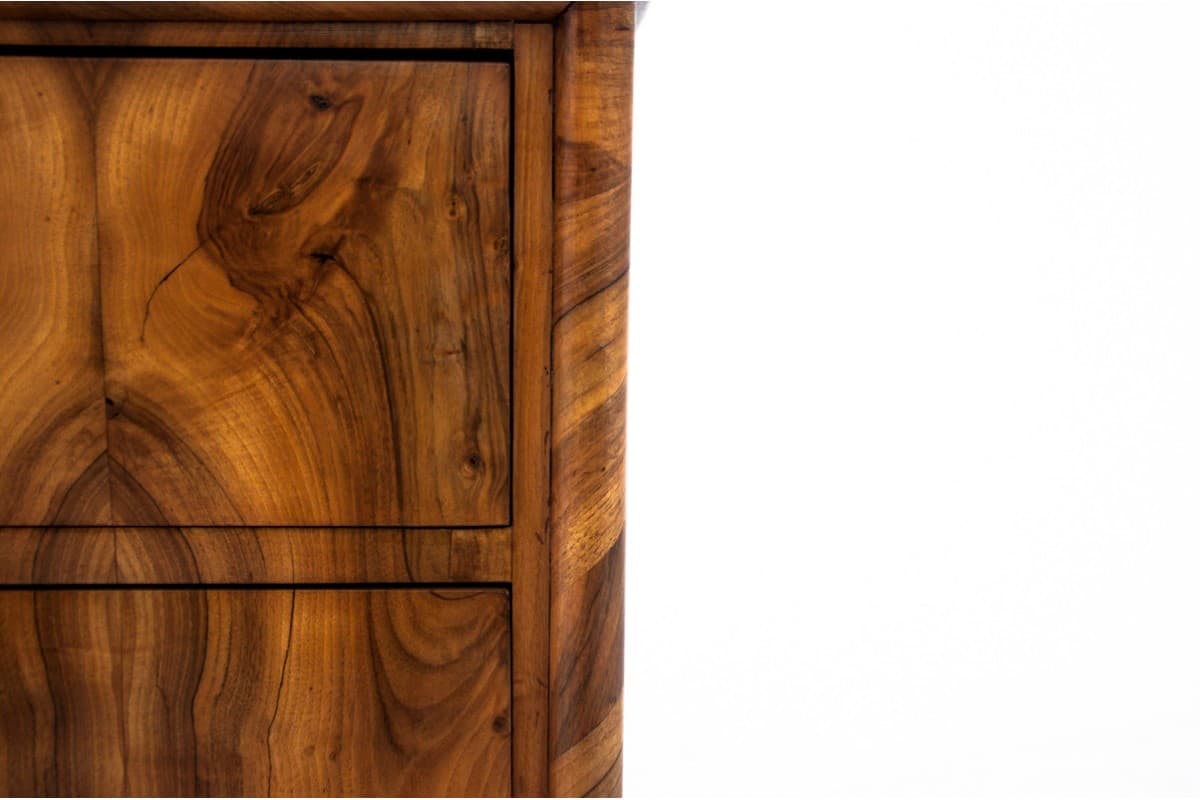 Komoda Biedermeier, orzech jasnobrązowy, Europa Północna, XIX w. - 77750