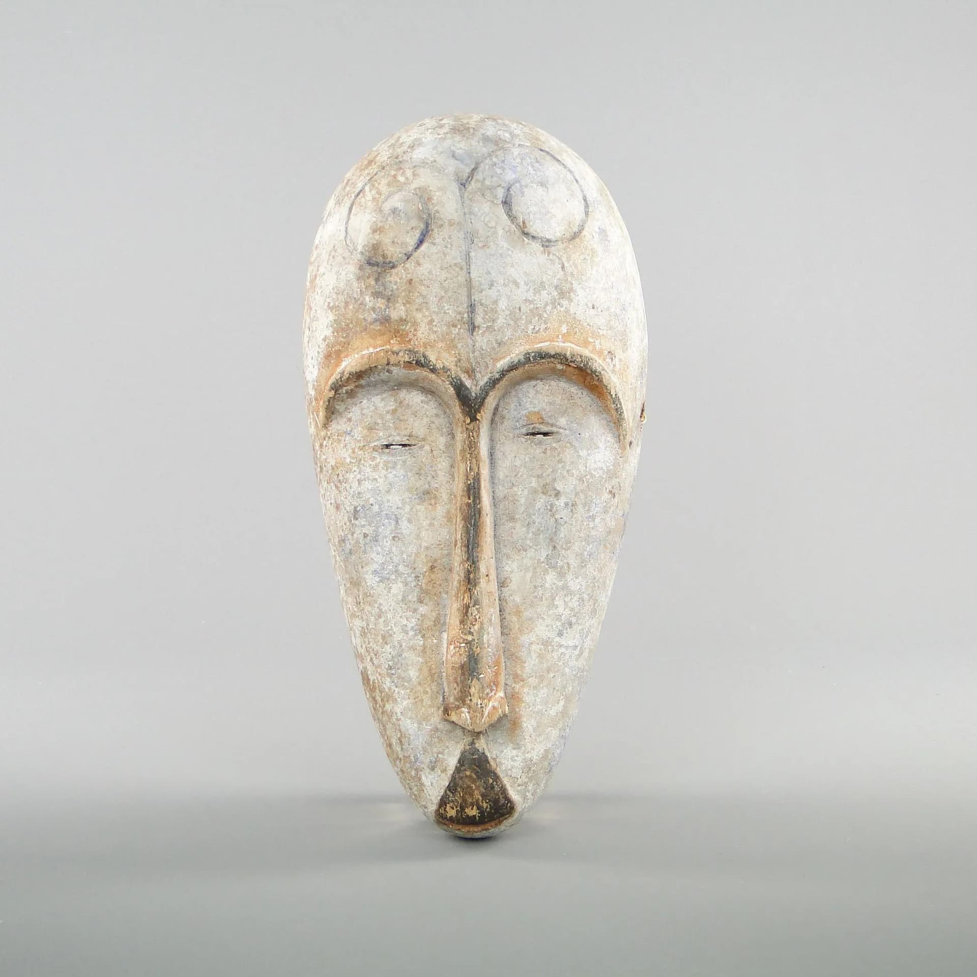 African Decorative Mask, grey, balsa wood, Africa, 1970s - 40615