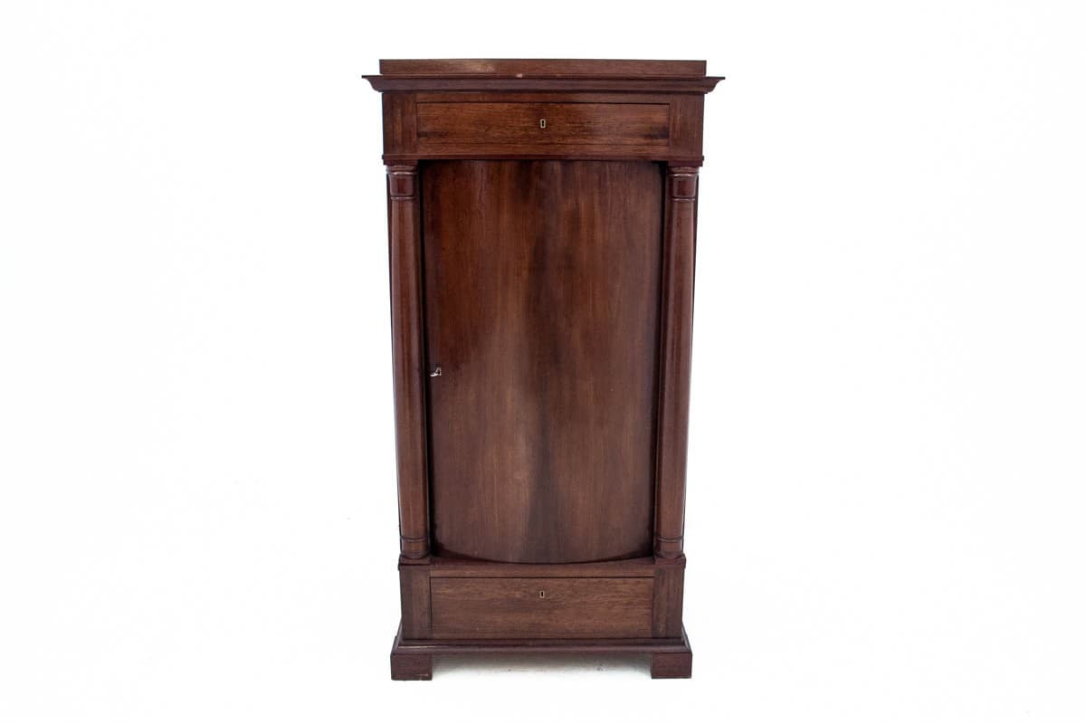 Komoda biedermeier, mahoń brąz ciemny, Europa Północna, XIX wiek - 77888