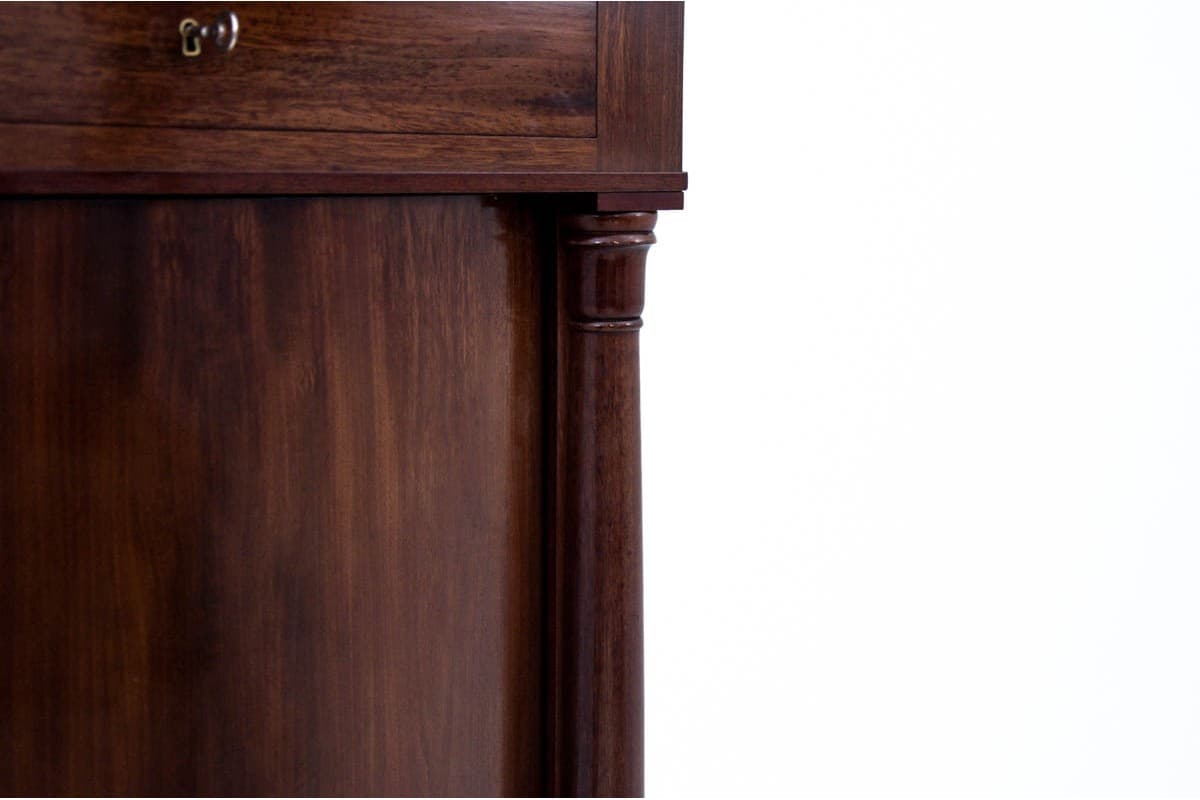 Komoda biedermeier, mahoń brąz ciemny, Europa Północna, XIX wiek - 77892