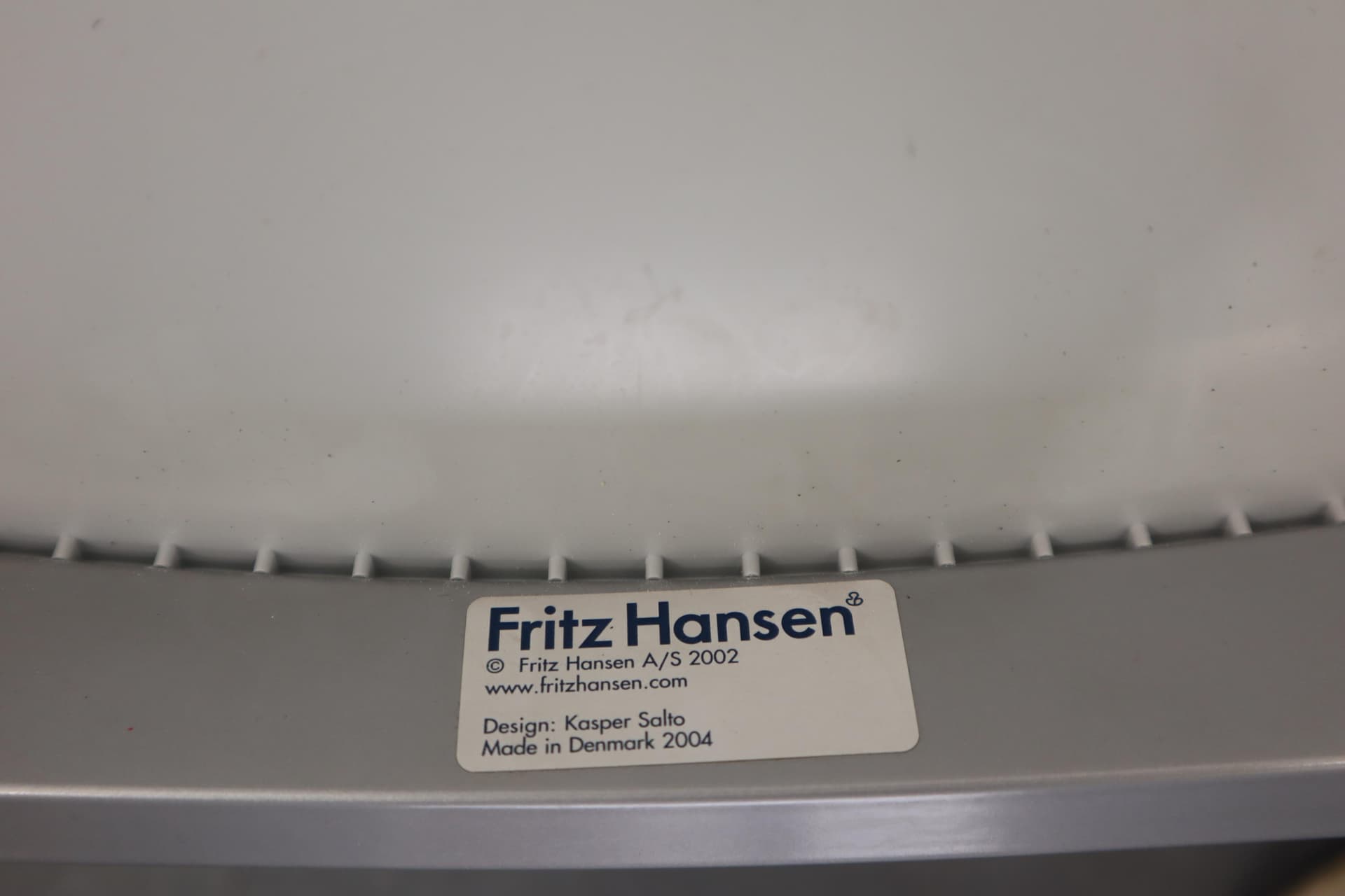 Chair Ice, silver aluminium, black upholstery, by K. Salto, Fritz Hansen, Denmark, 21st c. - 39813