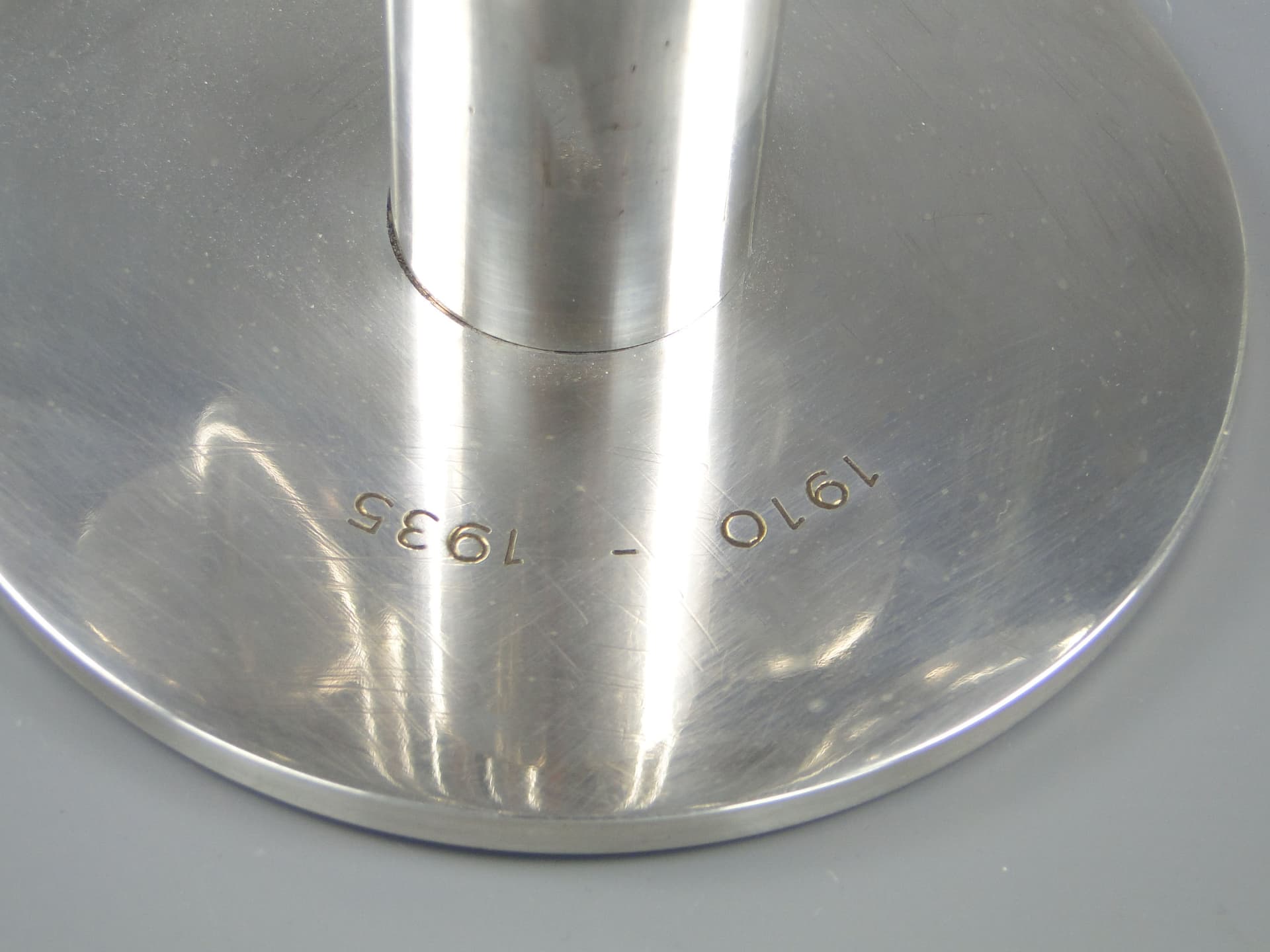 Kandelabr stołowy Art Deco, srebro, mosiądz, Sandrik, Słowacja, lata 20. - 40603