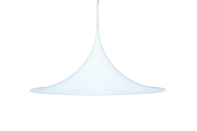 Lampa wisząca, biały, metal, Dania, lata 70. - WYMIARY