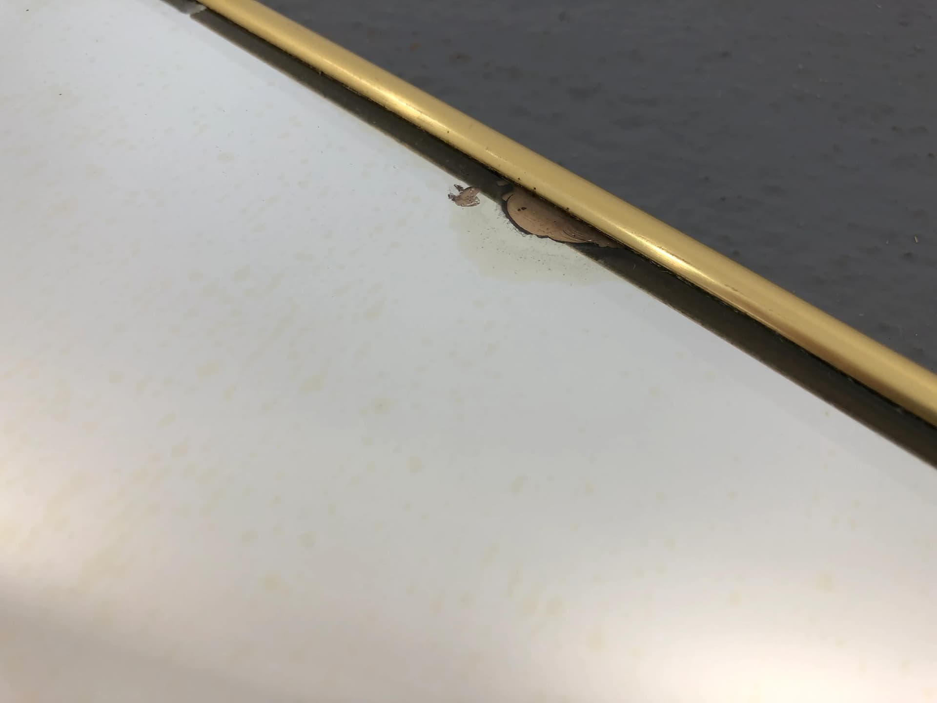 Lustro ścienne Rockabilly, srebrny, metal, Niemcy, lata 70. - 39789