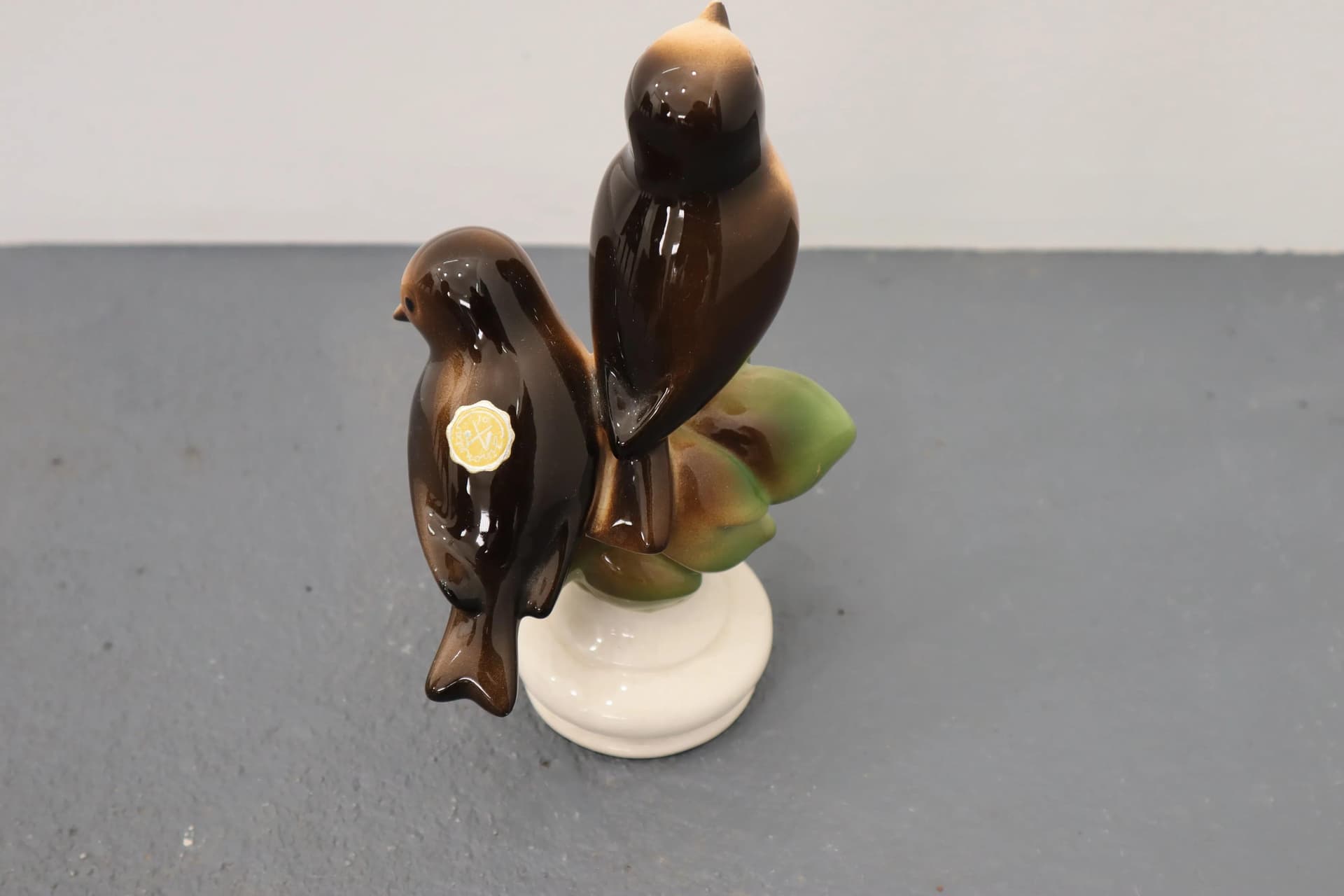 Porcelanowa figurka ptaków, Jihokera Bechyně, Czechosłowacja, lata 60. - 39735