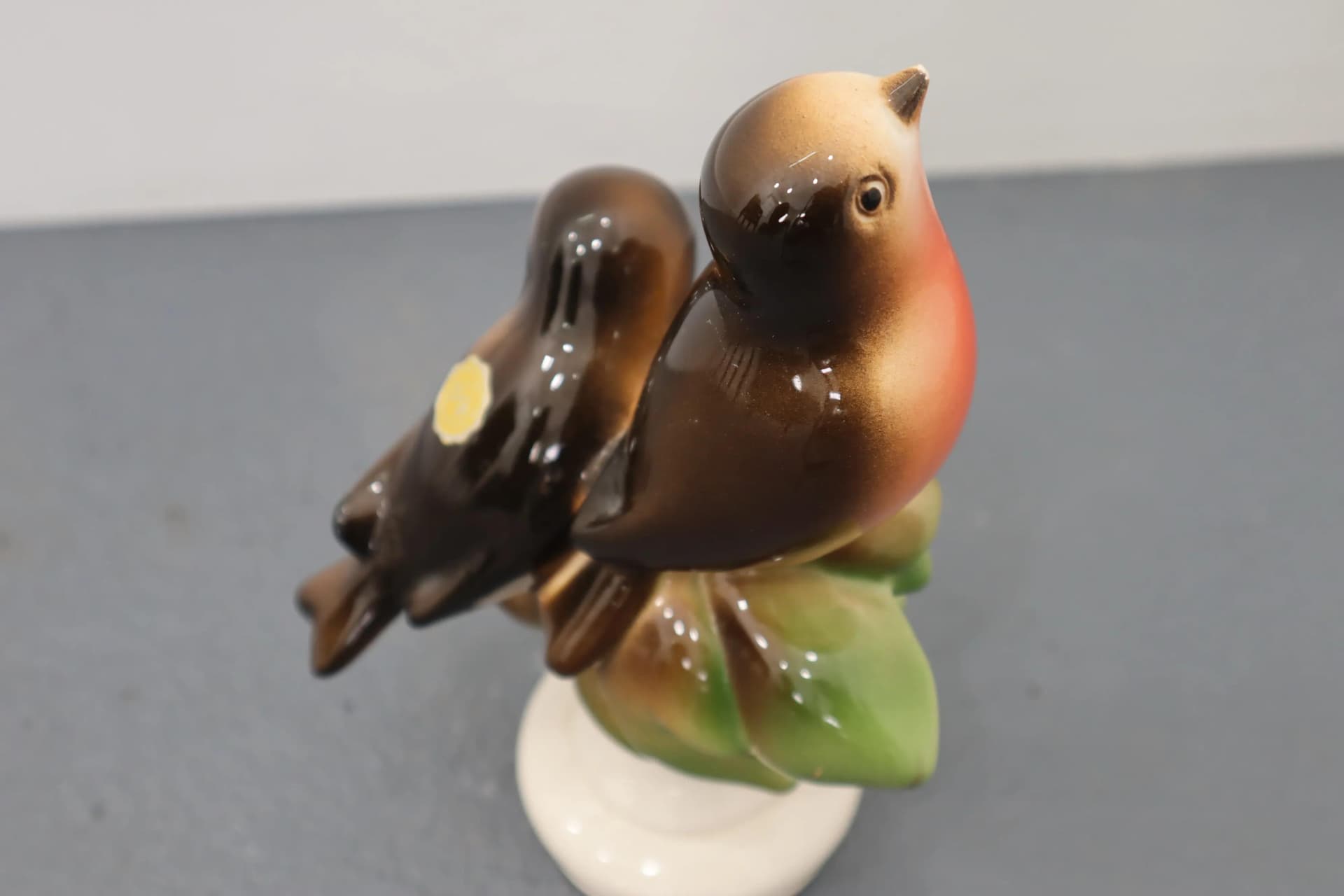 Porcelanowa figurka ptaków, Jihokera Bechyně, Czechosłowacja, lata 60. - 39731