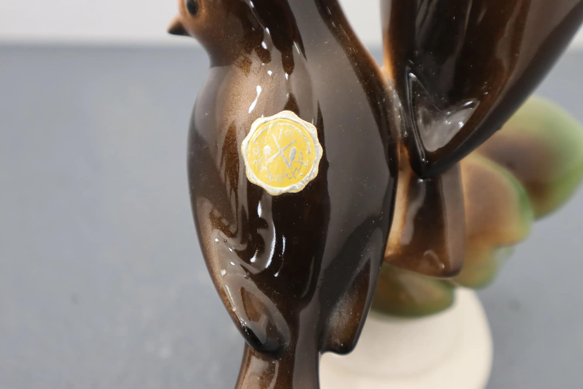 Porcelanowa figurka ptaków, Jihokera Bechyně, Czechosłowacja, lata 60. - 39734