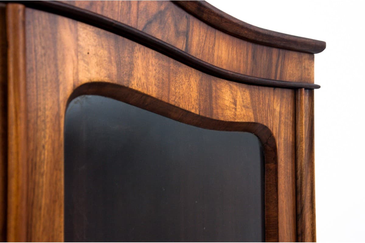 Witryna-biblioteka Biedermeier, drewno brąz, Europa Północna, XIX wiek - 78031