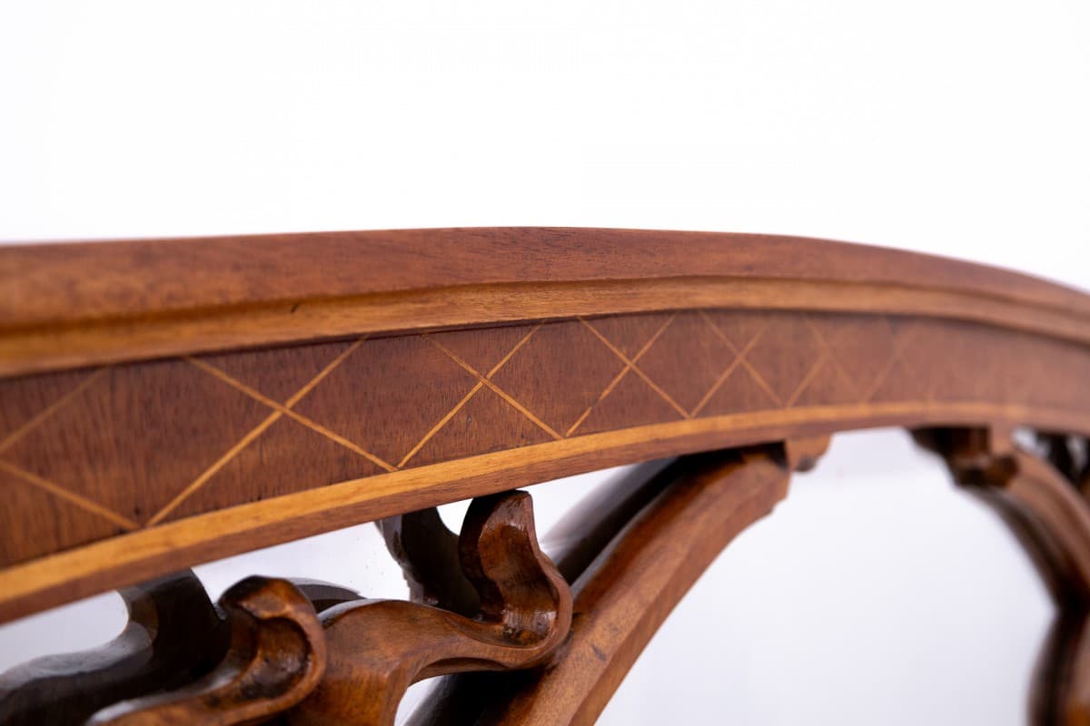 Art Nouveau Dressing Table, walnut, white marble, France, early 20th c. - 77946