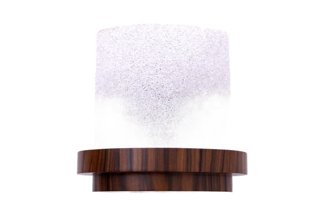 Wall Sconce Art Deco, walnut brown, white glass, Poland, 1960s - DIMENSION