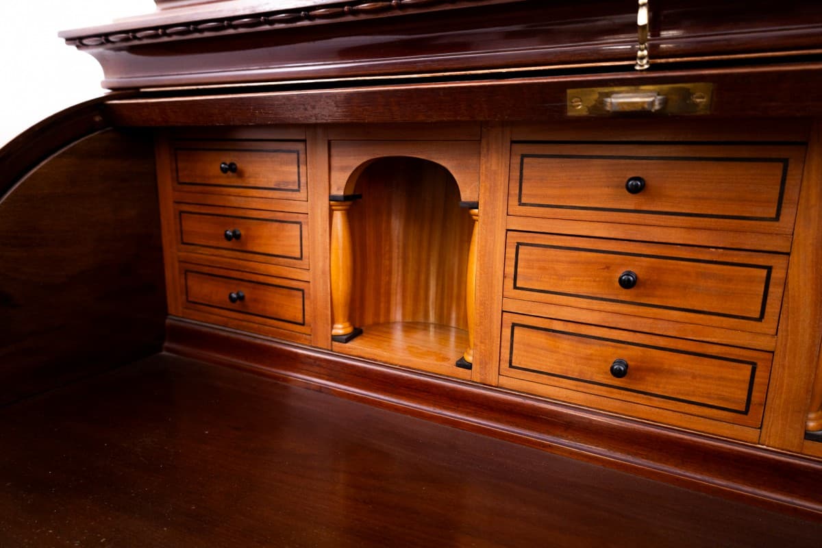 Mahogany Secretary Desk, Victorian Style, Northern Europe, 1890s - 47103