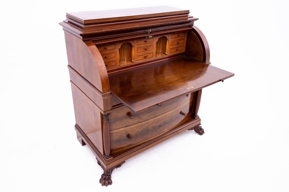 Mahogany Secretary Desk, Victorian Style, Northern Europe, 1890s - 47100