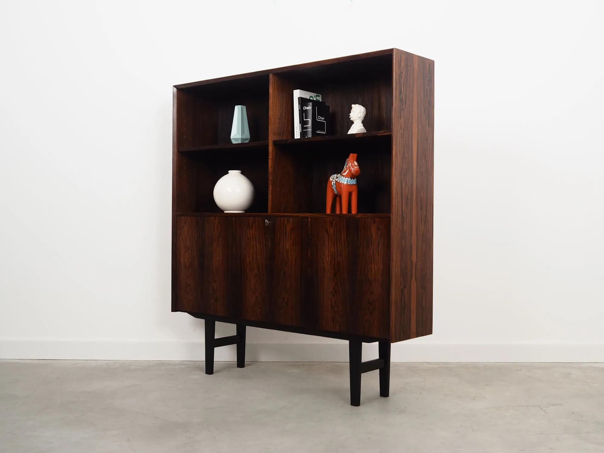 Bookcase, brown rosewood, Brouer Møbelfabrik, Denmark, 1960s. - 40056