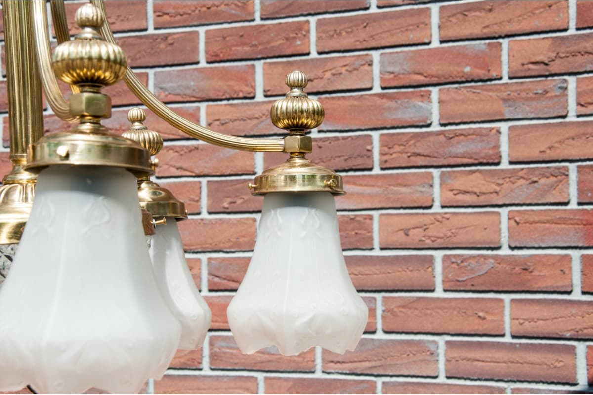 Żyrandol neobarokowy, mosiądz polerowany, Europa Zachodnia, lata 50. - 61052