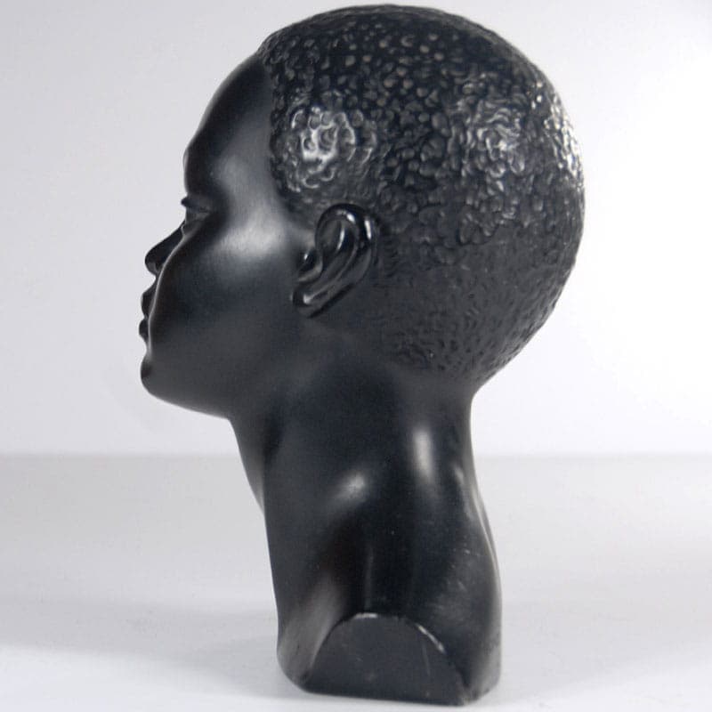 Bust, black, by S. Melani, Italy, 1960s. - 39969