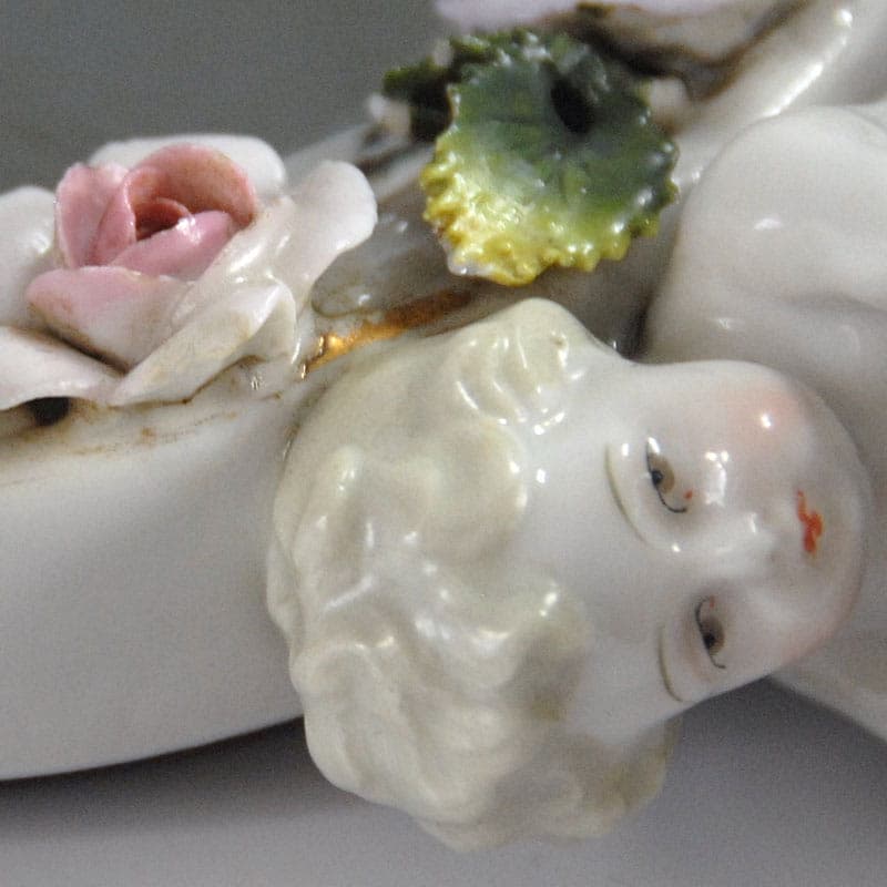 Decorative Mirror, Ivory White Porcelain, Augustus Rex, Germany, 19th c. - 39917