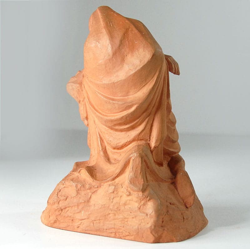 Sculpture Pietà, orange terracotta, France, early 20th c. - 39907