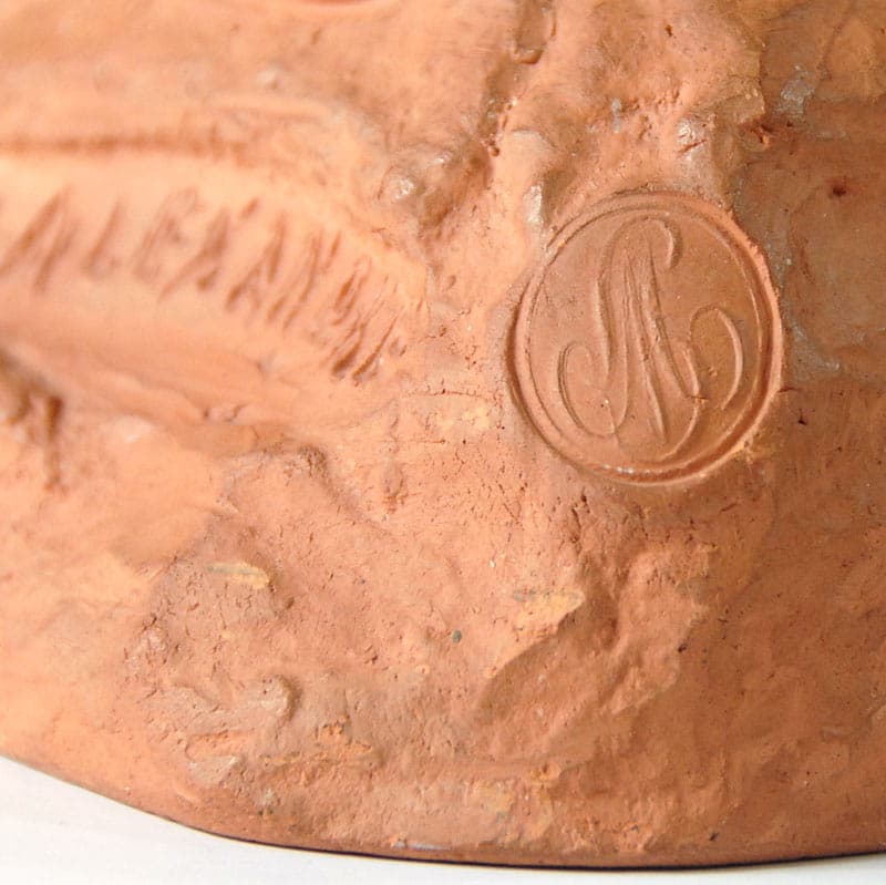 Sculpture Pietà, orange terracotta, France, early 20th c. - 39910