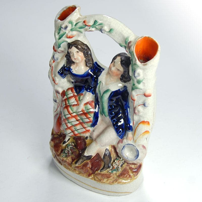 Figurka kominkowa Staffordshire, ceramika wielobarwna, Anglia, początek XX w. - 39883