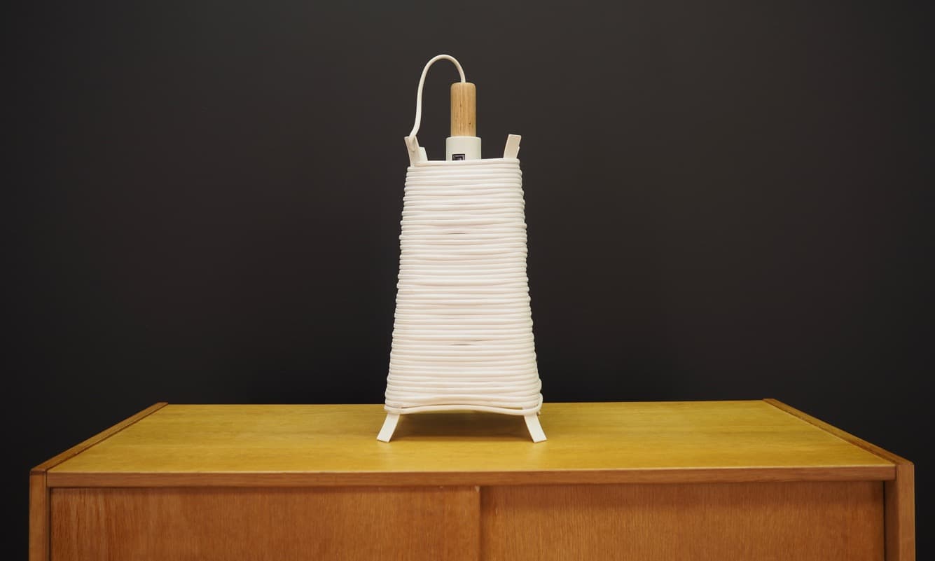 Desk lamp, white metal, by O. Recht & C. Høncke, BoConcept, Denmark, 1970s. - 40013