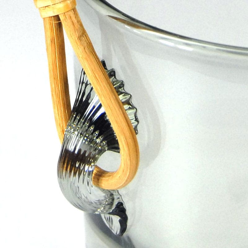 Ice bucket, grey glass, by J. E. Bang, Holmegaard, Denmark, 1960s. - 39873