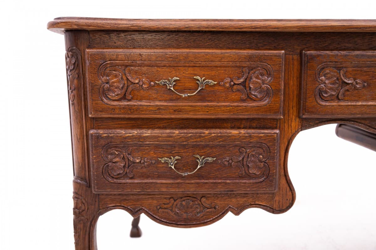 Brown Oak Desk, France, 1880s - 47189