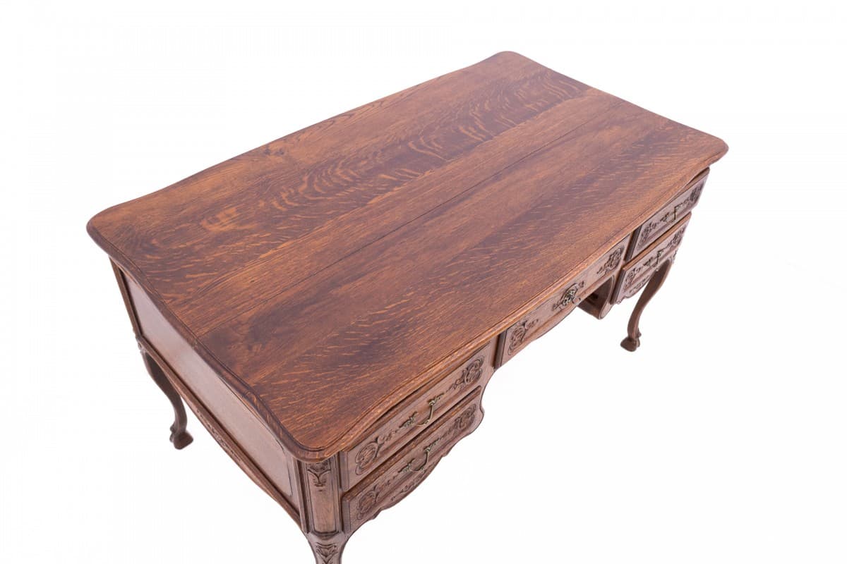 Brown Oak Desk, France, 1880s - 47188