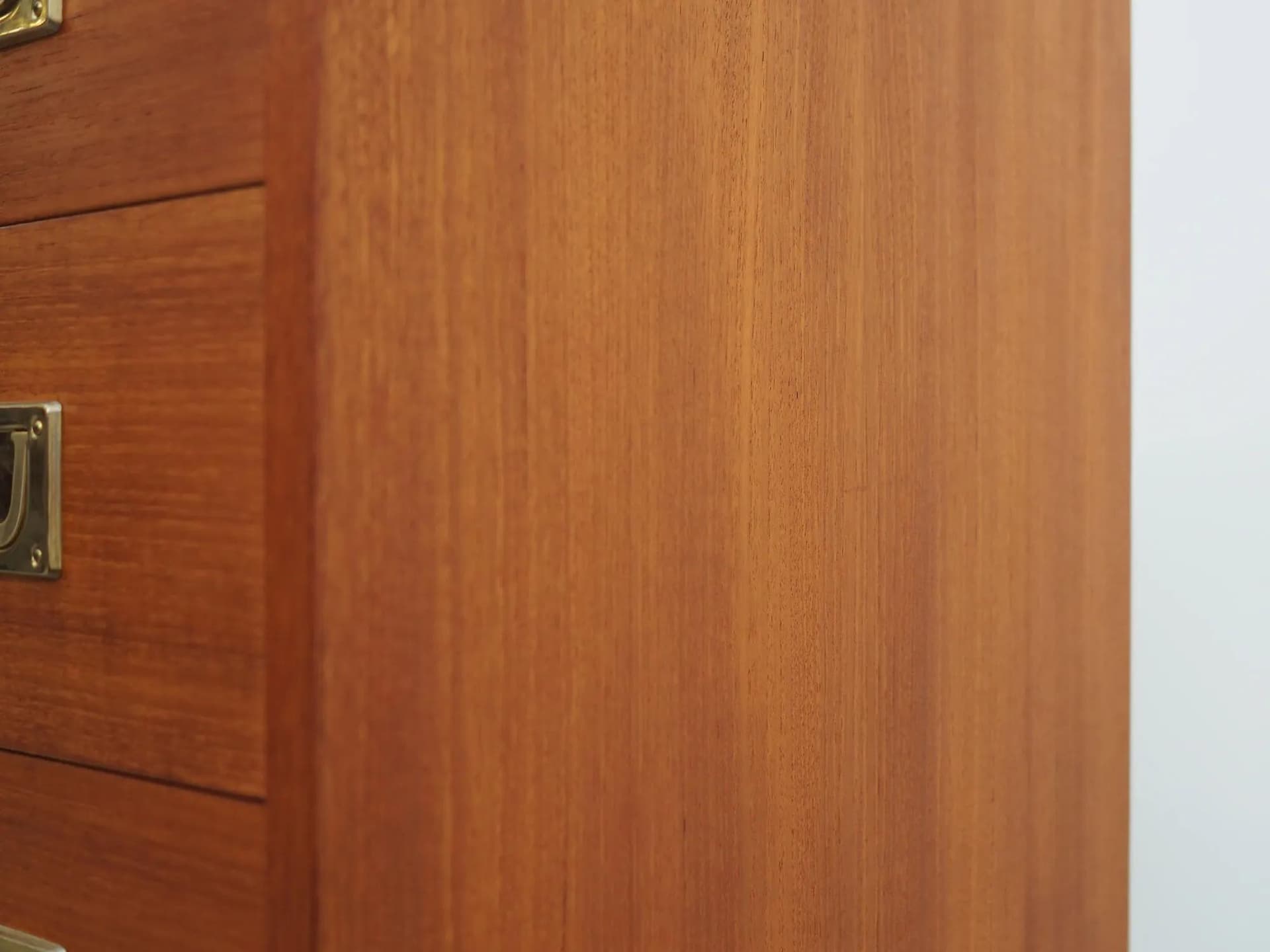 Komoda, skandynawski design, teak pomarańczowy, Dania, lata 70. - 40561