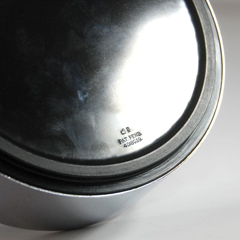 Popielniczka, czarny plastik, proj. I. Kenmochi, Japonia, lata 60. - 40407