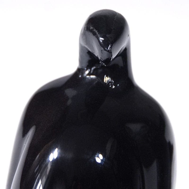 Pair of bookends, black ceramic, Poland, 1960s. - 40337