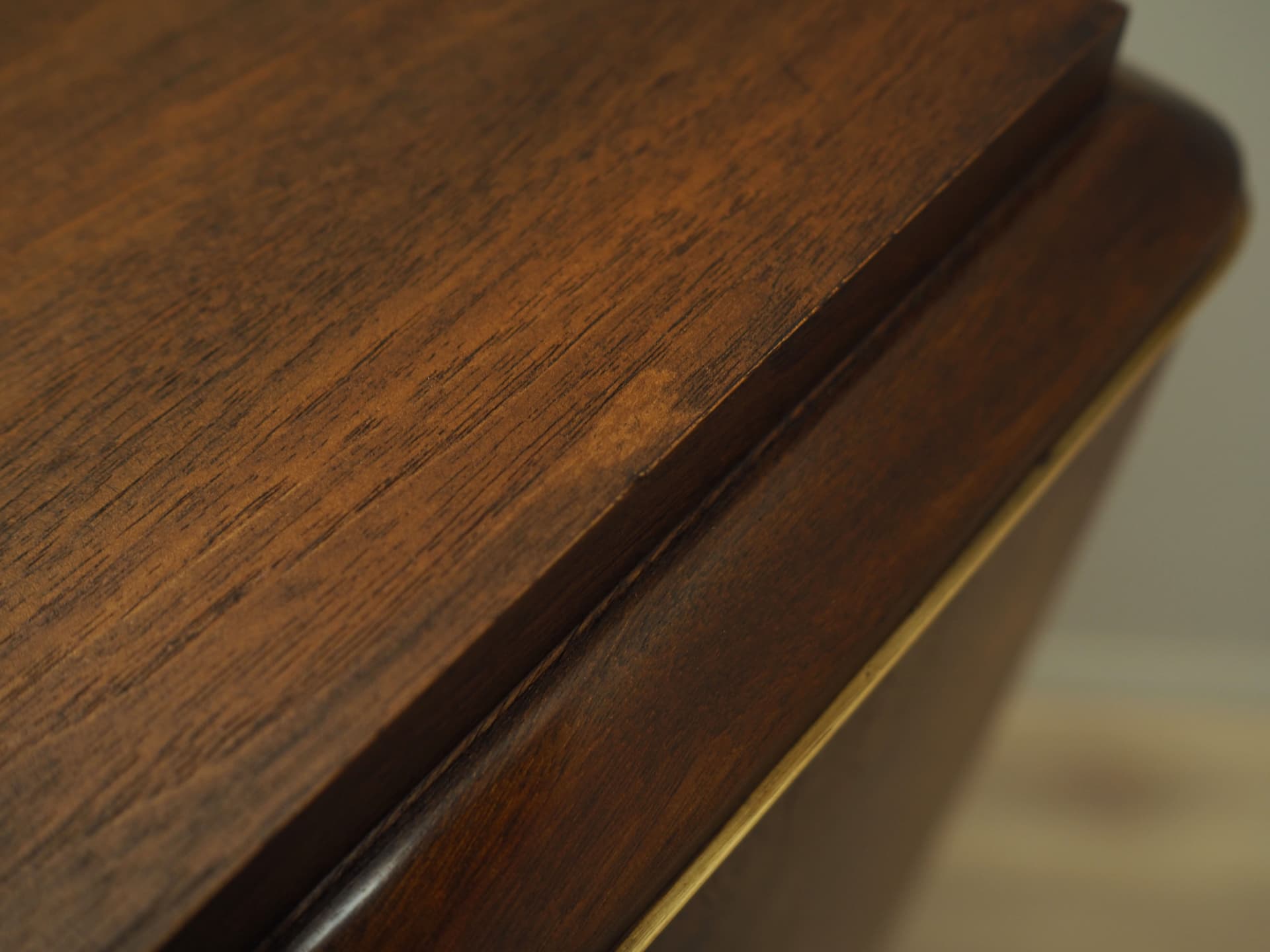 Highboard, walnut, black metal, Denmark, 1960s. - 51368