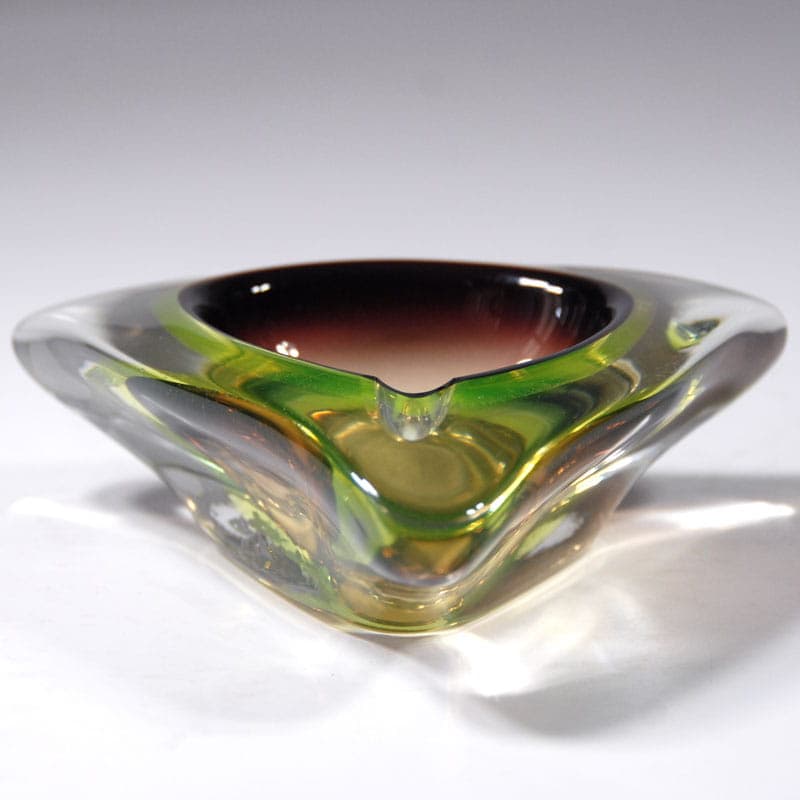 Popielniczka sommerso, fiolet, szkło, Murano, Włochy, lata 60. - 40302