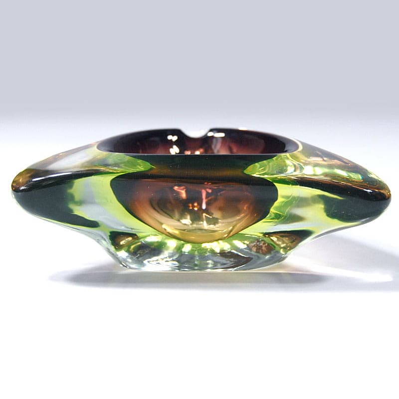 Popielniczka sommerso, fiolet, szkło, Murano, Włochy, lata 60. - 40304