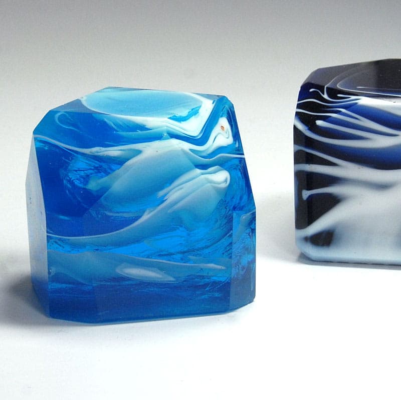 Set of paperweights, multicolor glass, France, turn of the 19th/20th c. - 40294