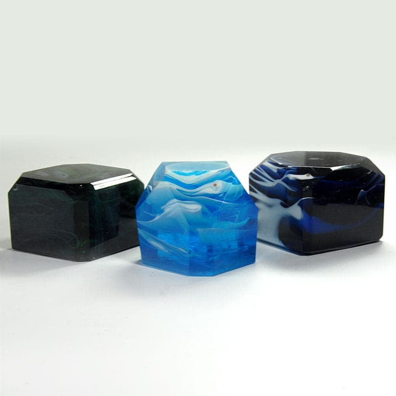 Set of paperweights, multicolor glass, France, turn of the 19th/20th c. - 40293
