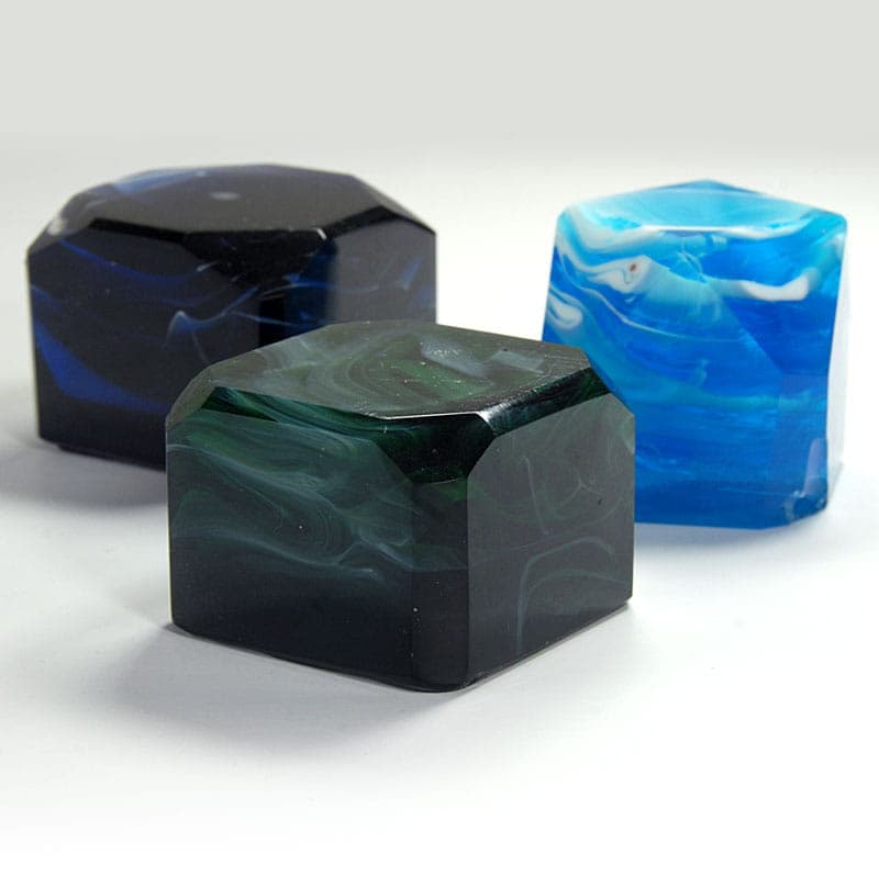 Set of paperweights, multicolor glass, France, turn of the 19th/20th c. - 40292