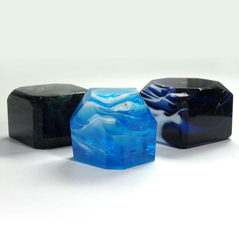 Set of paperweights, multicolor glass, France, turn of the 19th/20th c. - 40290