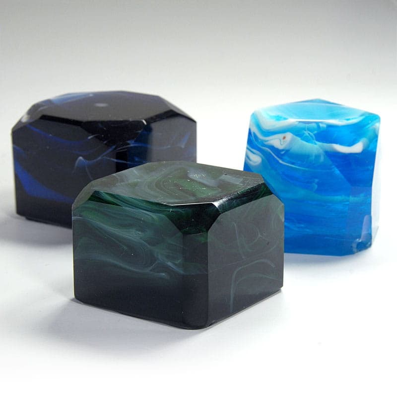 Set of paperweights, multicolor glass, France, turn of the 19th/20th c. - 40296