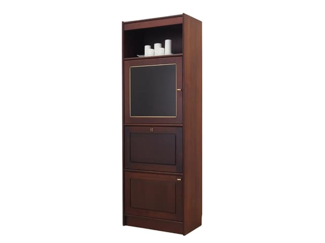 Witryna, mahoniowy brąz, mahoń, Dania, lata 70. - WYMIARY