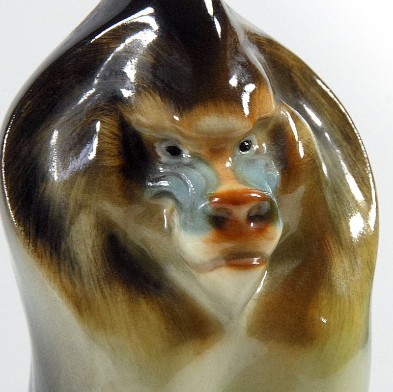 Figurka mandryl, wielobarwna porcelana, Rosja, lata 80. - 40173