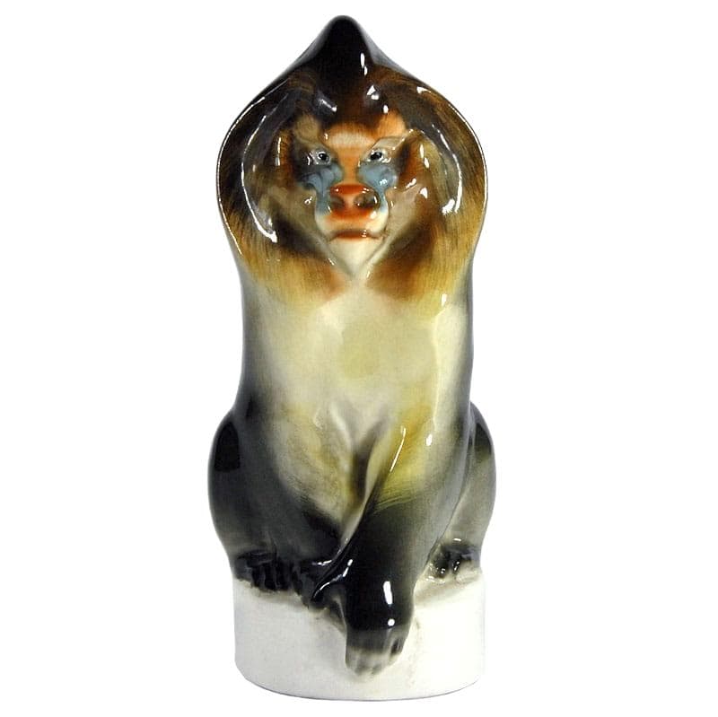 Figurka mandryl, wielobarwna porcelana, Rosja, lata 80.