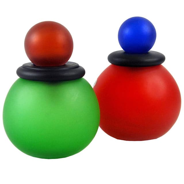 Set of postmodern containers, multicolor glass, Murano, Italy, 1980s. - DIMENSION