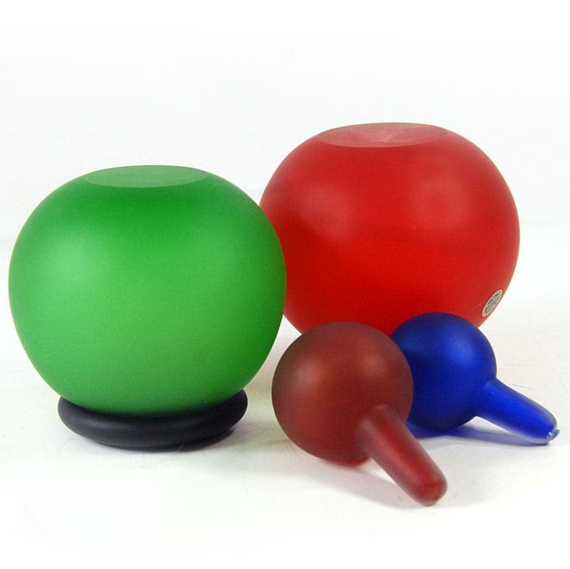 Set of postmodern containers, multicolor glass, Murano, Italy, 1980s. - 41969