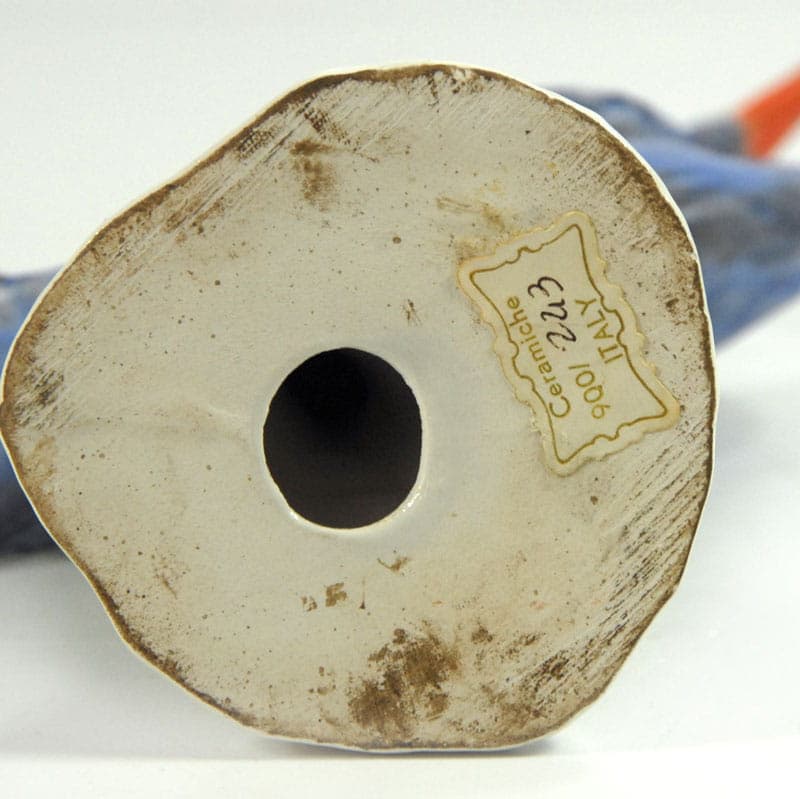 Figurka czapli, multikolor, ceramika, Włochy, lata 80. - 41951