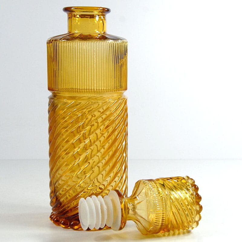 Karafka, Empoli, pomarańczowy, szkło, Włochy, lata 60. - 41922