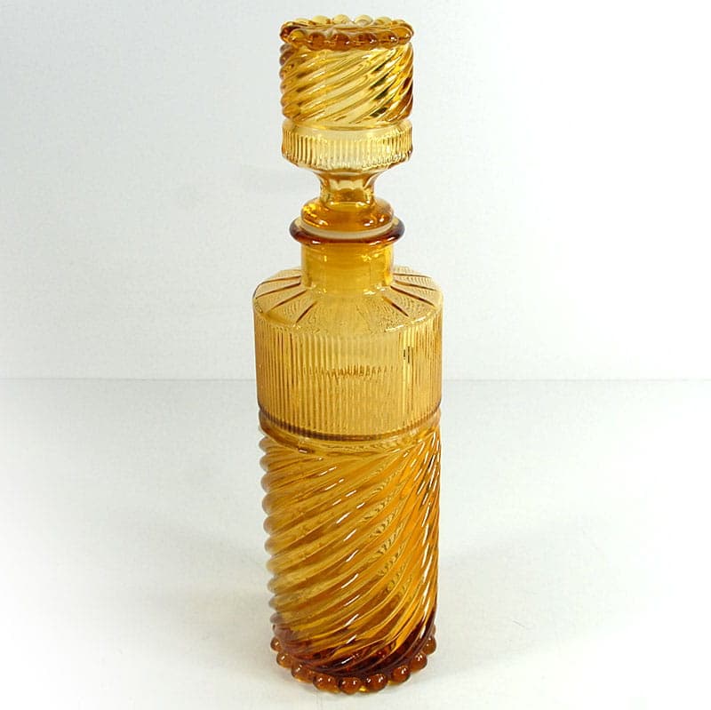 Karafka, Empoli, pomarańczowy, szkło, Włochy, lata 60. - 41917