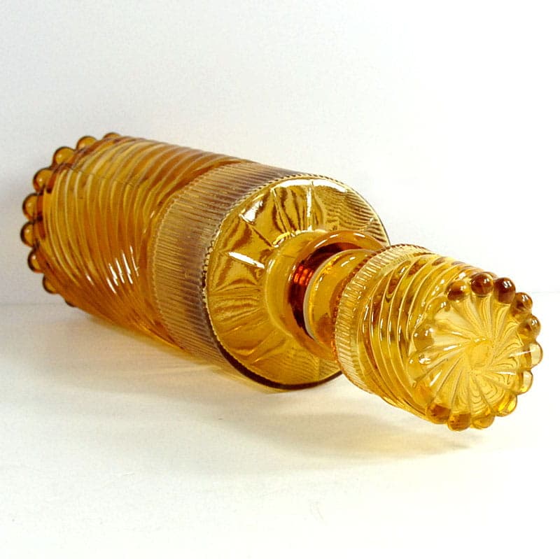 Karafka, Empoli, pomarańczowy, szkło, Włochy, lata 60. - 41918