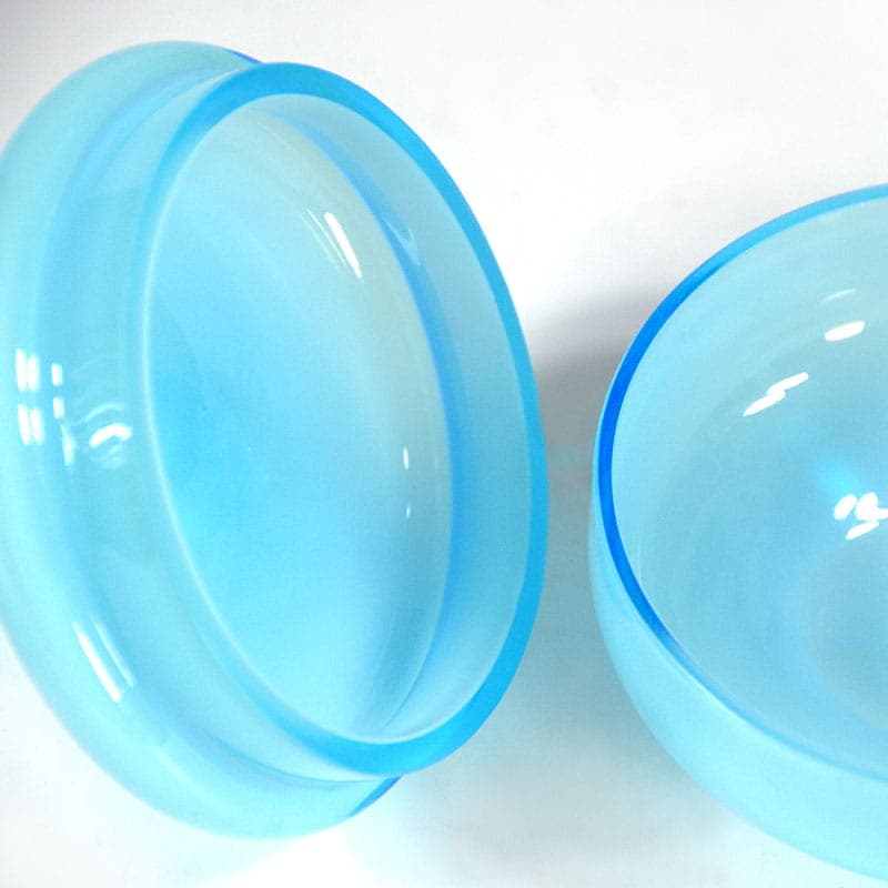 Glass container, Murano, blue glass, Italy, 1960s. - 41909