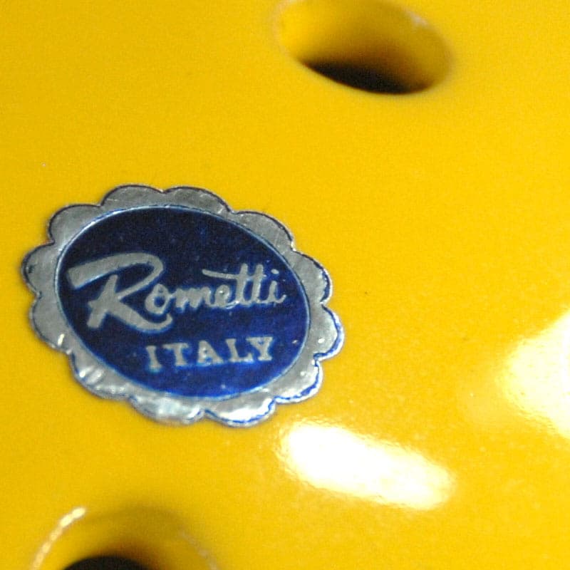 Container with lid, brown ceramic, yellow ceramic, Rometti, Italy, 1970s. - 41903