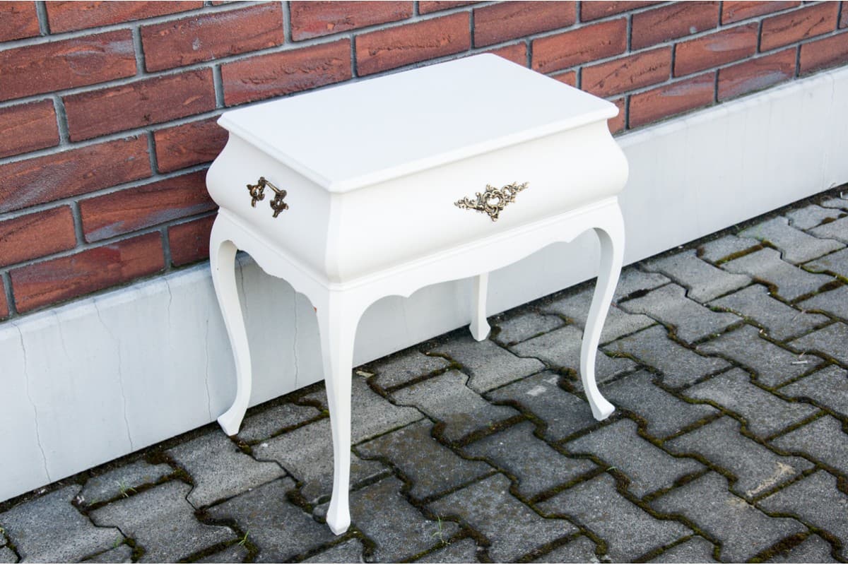 Ivory White Rococo Table-Commode, Northern Europe, 1920s - 47355